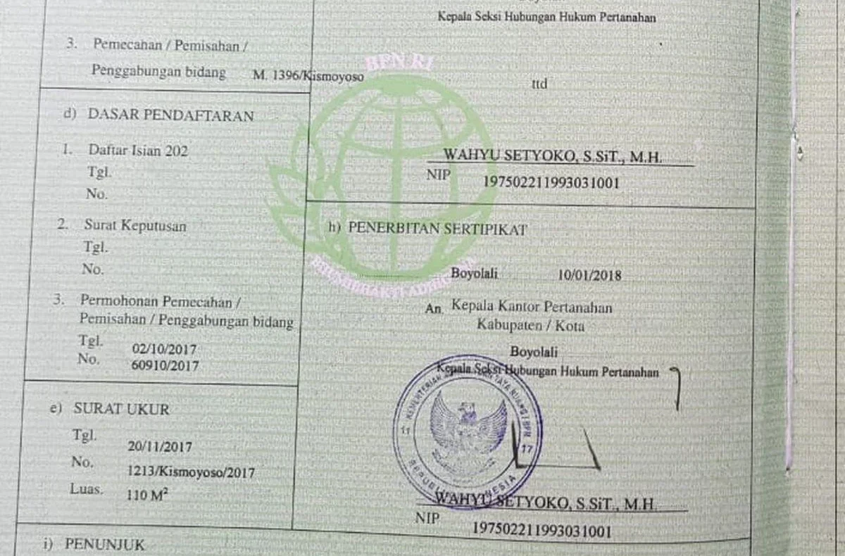 Status Kepemilikan Tanah