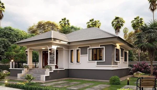 15 Contoh Atap Rumah Limasan Modern, Elegan dan Mewah 5 Atap Rumah Limasan pada Rumah Panggung Modern