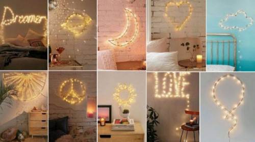 10 Tips Supaya Tembok Rumah Terlihat Cantik 9 Hias Tembok dengan Lampu Hias Lucu