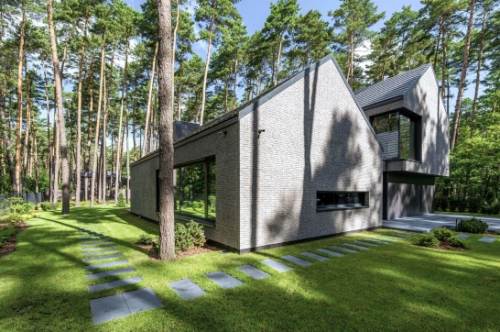 9 Desain Rumah Mewah yang Elegan dan Minimalis 4 Rumah Minimalis di Tengah Hutan
