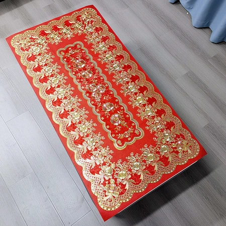 Taplak Meja Anti Air PVC Premium Tebal – Taplak Meja Ruang Tamu & Meja Makan Ukuran 45x90 / 50x110 / 60x120 cm 1 Taplak Meja Anti Air PVC Premium Tebal – Taplak Meja Ruang Tamu & Meja Makan Ukuran 45x90 / 50x110 / 60x120 cm